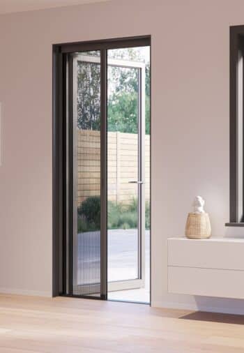 Plissédør Bred - Svart (RAL9005)